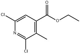 2,6-二氯-3-甲基异烟酸乙酯 结构式