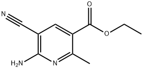 3-Pyridinecarboxylicacid,6-amino-5-cyano-2-methyl-,ethylester(9CI) 结构式