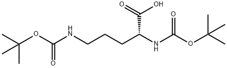N,N'-双-BOC-D-鸟氨酸 结构式