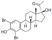 2,4-dibromo-17-acetylestradiol 结构式