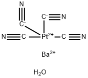 钡四氰铂酸盐(II) 四水合物 结构式