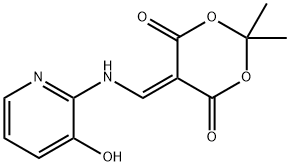 ISOPROPYLIDENE N-(3-HYDROXY-2-PYRIDYL)AMINOMETHYLENEMALONATE 结构式