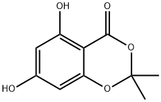 5,7-二羟基-2,2-二甲基-4H-1,3-苯并二噁烷-4-酮 结构式