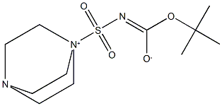 ((1,4-二氮杂双环[2.2.2]辛-1-内盐-1-基)磺酰基)(叔丁氧羰基)酰胺 结构式