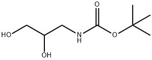 N-(2,3-二羟基丙基)氨基甲酸叔丁酯 结构式