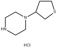 1-(硫杂环戊烷-3-基)哌嗪二盐酸盐 结构式
