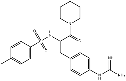 N(alpha)-(4-toluenesulfonyl)-4-guanidinophenylalanylpiperidine 结构式