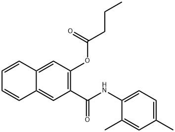 萘酚 AS-MX 丁酸酯 结构式