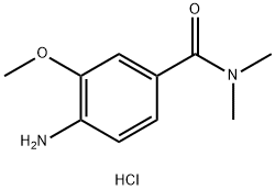 4-氨基-3-甲氧基-N,N-二甲基苯甲酰胺盐酸 结构式