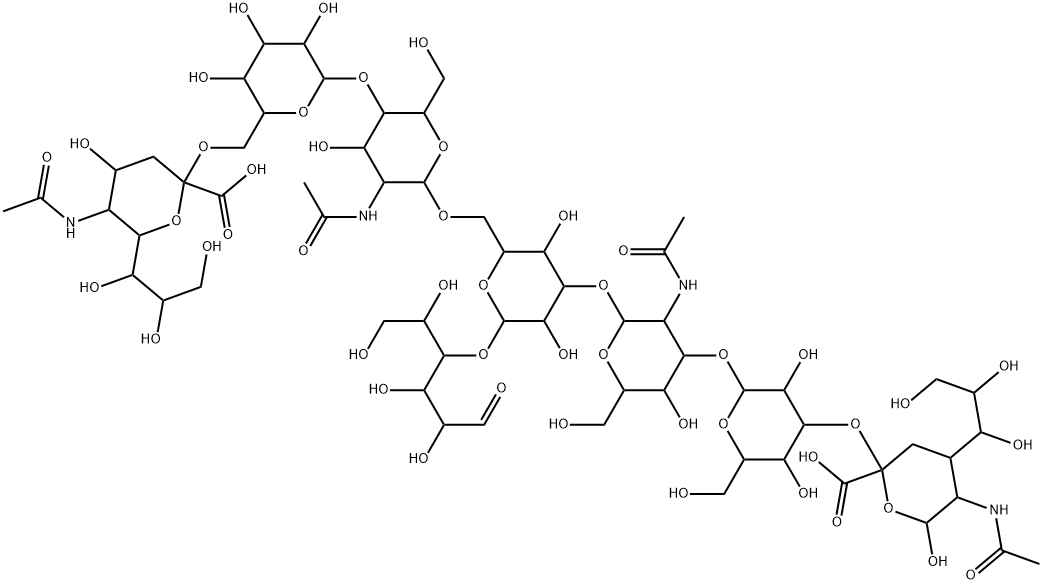 二唾液酸乳-N-十六糖I 结构式