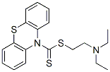 10H-Phenothiazine-10-carbodithioic acid 2-(diethylamino)ethyl ester 结构式