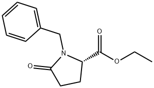 (S)-1-苄基-5-氧代吡咯烷-2-甲酸乙酯 结构式