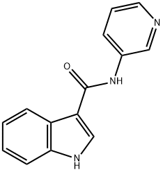 1H-INDOLE-3-CARBOXYLIC ACID PYRIDIN-3-YLAMIDE 结构式