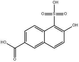 2-carboxy-6-hydroxynaphthalene-5-sulfonic acid 结构式