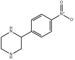 2-(4-硝基苯基)-哌嗪 结构式