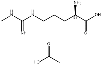 NG-单甲基-D-精氨酸醋酸盐 结构式