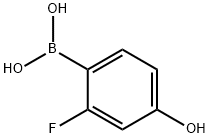 (2-氟-4-羟苯基)硼酸 结构式