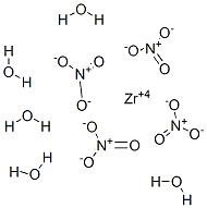 ZIRCONIUMTETRANITRATEPENTAHYDRATE 结构式