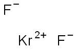 氪(II)二氟化物 结构式