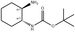 N-BOC-反式-1,2-二氨基环己烷 结构式