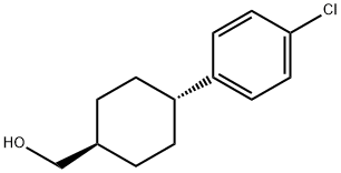 反式-4-(4-氯苯基)环己基甲醇 结构式