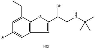5-Bromobufuralol Hydrochloride 结构式