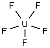 uranium pentafluoride 结构式
