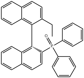 (S)-(-)-2-(二苯基磷酰)-2'-乙基-1,1'-联萘 结构式