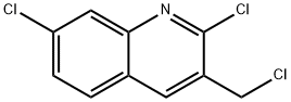 3-CHLOROMETHYL-2,7-DICHLOROQUINOLINE 结构式
