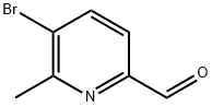 5-溴-6-甲基吡啶-2-甲醛 结构式