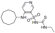 1-[4-(cyclooctylamino)pyridin-3-yl]sulfonyl-3-ethyl-thiourea 结构式