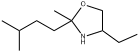 4-乙基-2-甲基-2-(3-甲基丁基)噁唑烷 结构式