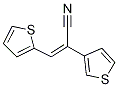 (Z)-3-(thiophen-2-yl)-2-(thiophen-3-yl)acrylonitrile 结构式