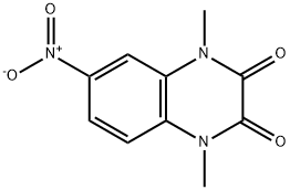 1,4-二甲基-6-硝基-喹喔啉-2,3-二酮 结构式