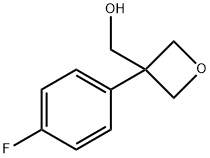 (3-(4-Fluorophenyl)oxetan-3-yl)methanol 结构式