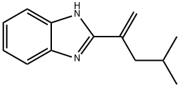 Benzimidazole, 2-(1-isobutylvinyl)- (8CI) 结构式