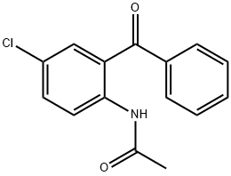 N-(2-benzoyl-4-chloro-phenyl)acetamide 结构式