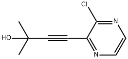 4-(3-Chloropyrazin-2-yl)-2-Methylbut-3-yn-2-ol 结构式