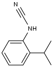 Cyanamide, [2-(1-methylethyl)phenyl]- (9CI) 结构式