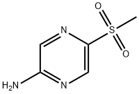 5-(甲基磺酰基)吡嗪-2-胺 结构式