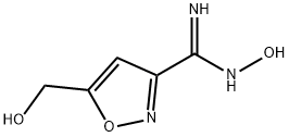 3-Isoxazolecarboximidamide,N-hydroxy-5-(hydroxymethyl)- 结构式