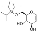 6-O-(三异丙基硅基)-D-葡萄烯糖 结构式