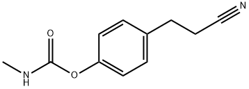 N-Methylcarbamic acid 4-(2-cyanoethyl)phenyl ester 结构式