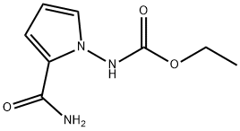 N-[2-(氨基羰基)-1H-吡咯-1-基]氨基甲酸乙酯 结构式