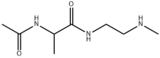 Propanamide,  2-(acetylamino)-N-[2-(methylamino)ethyl]- 结构式