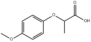2-(4-甲氧基苯氧基)丙酸 结构式