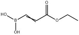 (E)-3-ethoxy-3-oxoprop-1-enylboronic acid 结构式