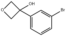 3-(3-Bromophenyl)oxetan-3-ol 结构式