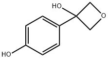 3-(4-羟基苯基)氧杂环丁烷-3-醇 结构式