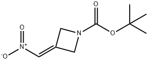 tert-Butyl 3-(nitromethylene)azetidine-1-carboxylate 结构式